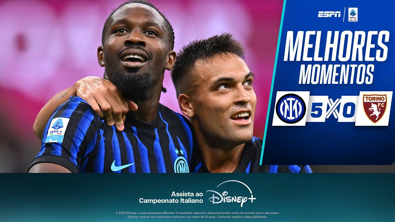 GOLEADA com FALHAS BIZARRAS marca INTER DE MILÃO e TORINO na estreia da SERIE A | Melhores Momentos