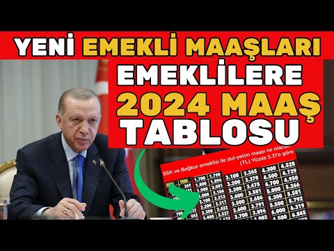 YENİ EMEKLİ MAAŞLARI SSK BAĞ-KUR 2024 BELLİ OLDU SGK MAAŞLARI EN DÜŞÜK MAAŞ NE KADAR OLDU EMEKLİ