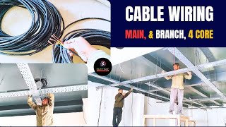 Electrical Cable wiring kaise kre ।। Cable kaise dalte hai ।। cable tray in cable wiring work wiring
