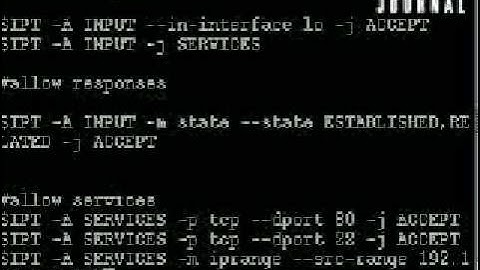 The Linux Foundation Video Site:: Mastering IPTables, Part 2