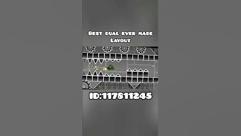 Best Dual Ever Made Layout Geometry Dash #geometrydash #gd #meme #shorts
