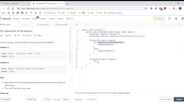 (C#)LeetCode 350  Intersection of Two Arrays II