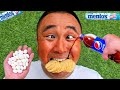 Coca Cola,Fanta,Mtn Dew,Pepsi,Sprite and mouth vs Mentos in Big Underground|Different color snacks