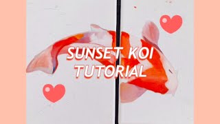 How to paint a Sunset Koi Fish - Oil Painting Tutorial