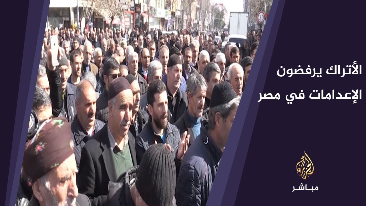 احتجاجات لنقابة الموظفين التركية ضد الإعدامات في مصر