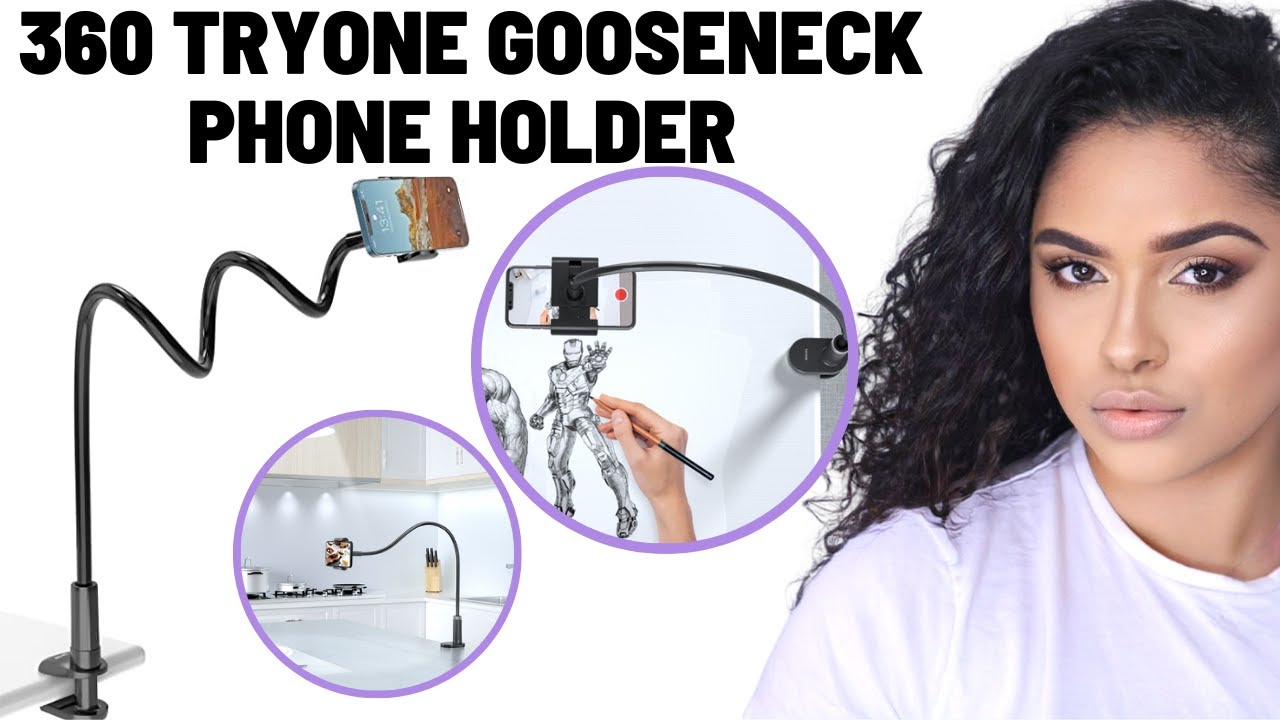 Unboxing Tryone Gooseneck Phone Holder Review For Social Media Tiktok