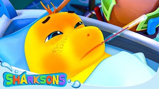 Sick Song | The Sharksons  Songs for Kids | Nursery Rhymes & Kids Songs