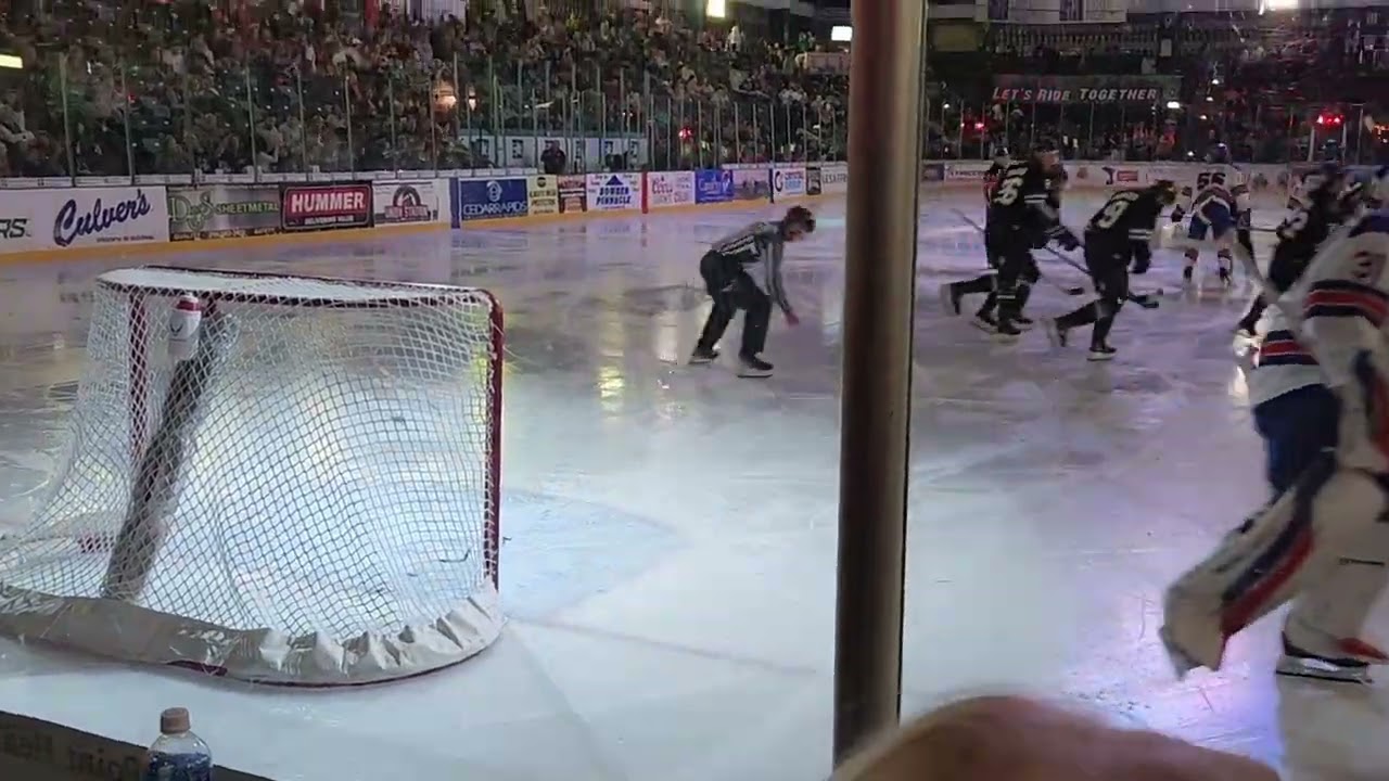 Cedar Rapids Roughriders goal scored by #2 Maxon Vig 3/29/25
