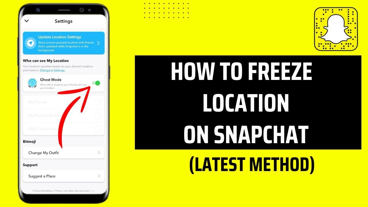 How To Freeze Location On Snapchat - YouTube