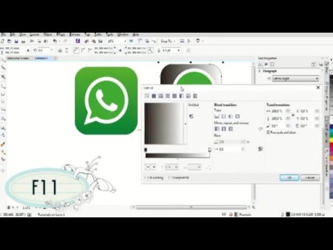 Logo Whatsapp Tutorial Coreldraw X7