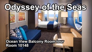 Odyssey of the Seas Ocean View Balcony Room Tour. Room 10148