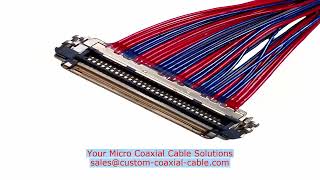 Micro-Coax Harness Manufacturer Usa Factory 100 Pin Micro Coaxial Cable Spain Supplier Harness Assem