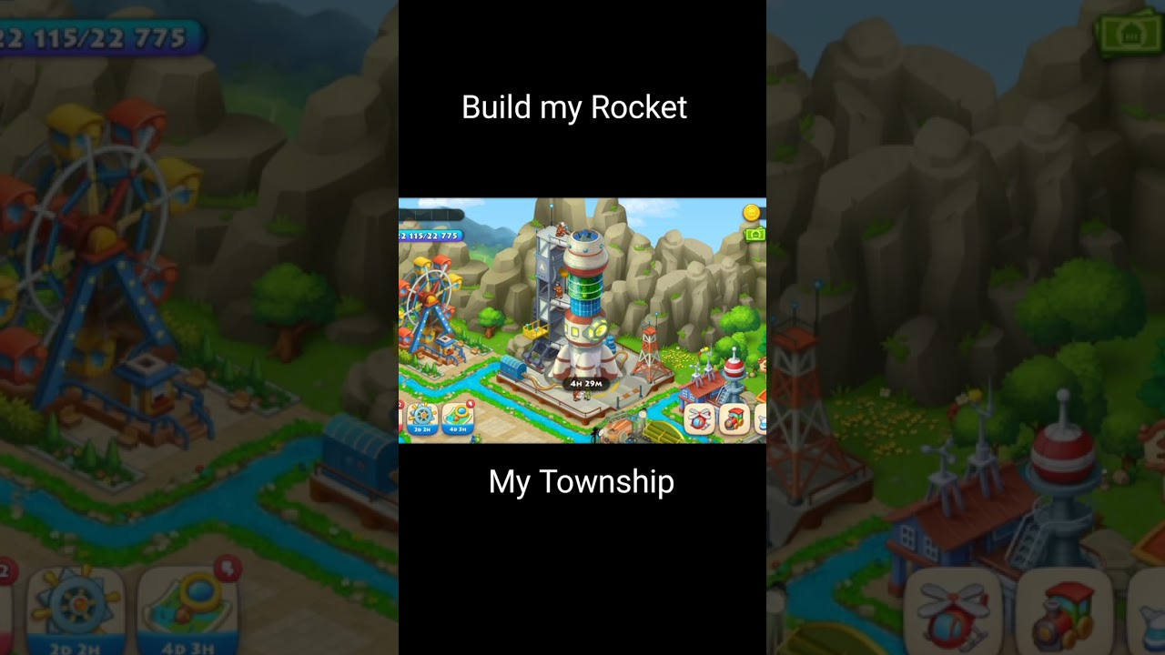 Building my Rocket in Township game 