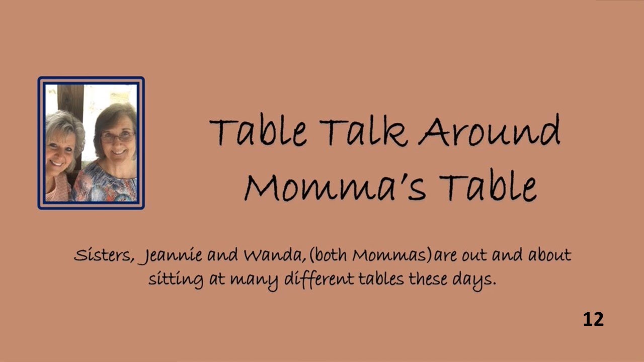 Table Talk Development 12 Table Talk - YouTube