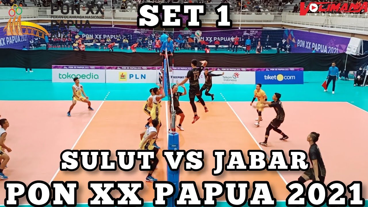 SULAWESI UTARA UTARA VS JAWA BARAT SET 1 VOLI PUTRA PON XX PAPUA 2021