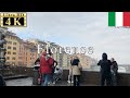 🇮🇹Florence Winter Walk - Ponte Vecchio -【4K 60fps】