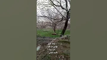 وید یوی برف باری بهاری توسط معلم جوان علی یار نظری از توچی زیبا 