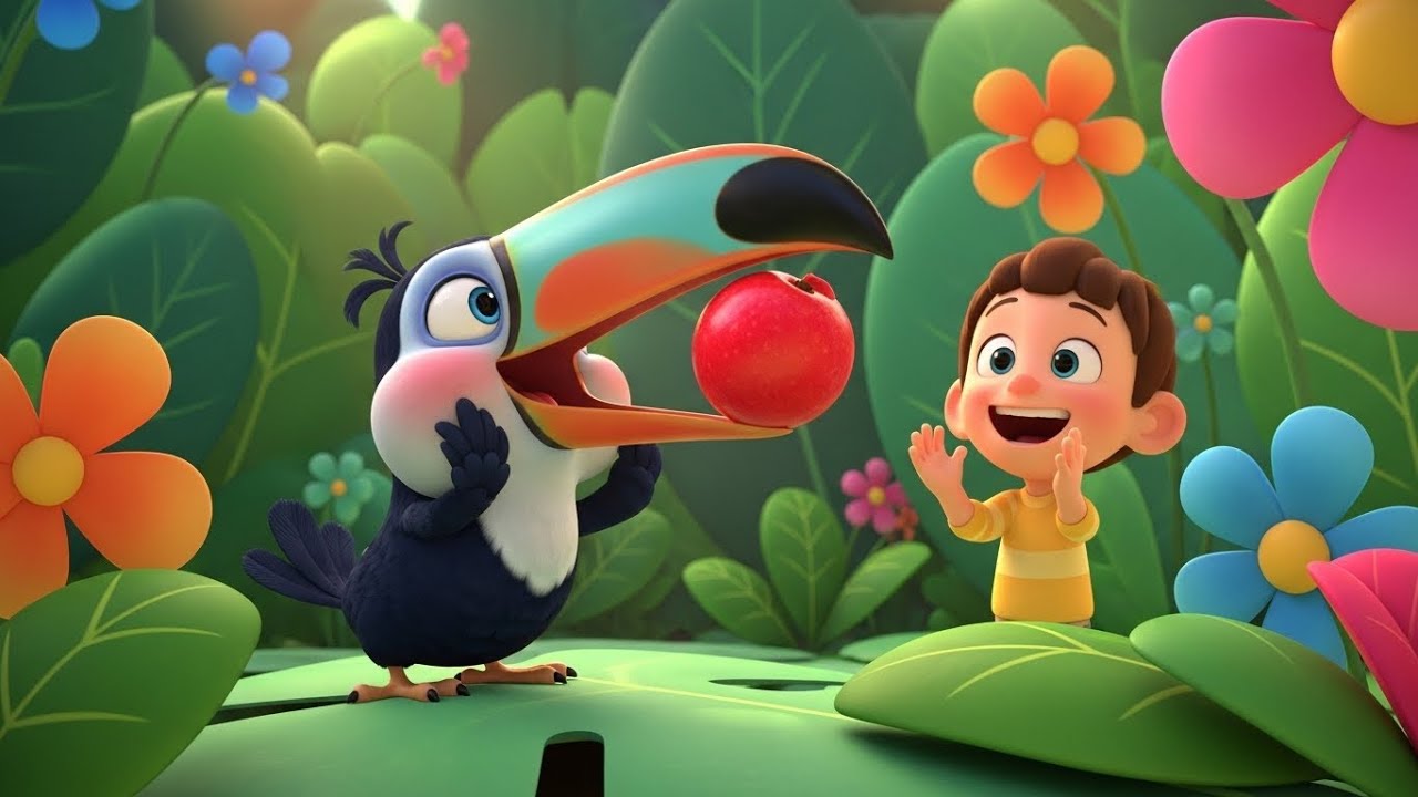 Маленький тукан жонглирует 🐦🎪 | Веселая песенка для малышей и детей