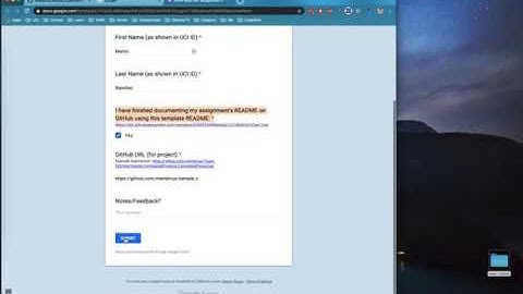 Submitting on GitHub