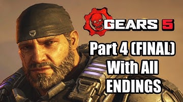 Gears 5 (2019) XBOX ONE Gameplay Walkthrough Part 4 (FINAL) | Act 4 with All ENDINGS (No Commentary)