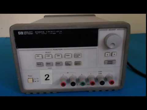 Power On Test HP Agilent E3631A Triple Output DC Power Supply
