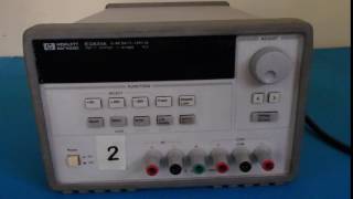 Power On Test HP Agilent E3631A Triple Output DC Power Supply