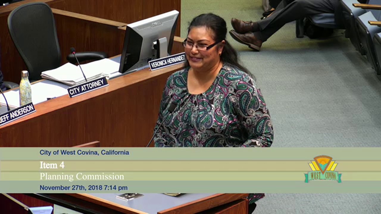 City of West Covina November 27, 2018 Planning Commission Meeting