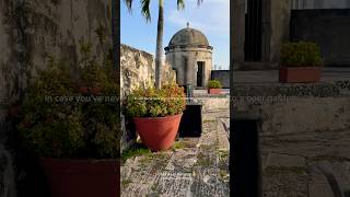 There is no way they built a beer garden on top of this fortress… so cool tho #cartagena #brewery