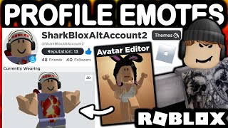 AVATAR EMOTES ON YOUR PROFILE! [HOW TO SET IT UP] EARLY ACCESS VERSION! (ROBLOX)