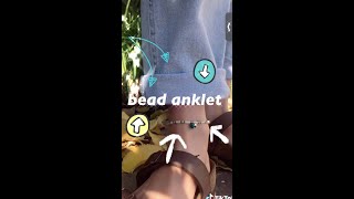 making bead anklets #shorts