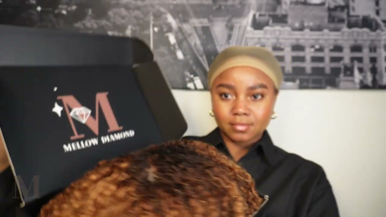 Installing Mellow Diamond Kinky Bang Honey Wig