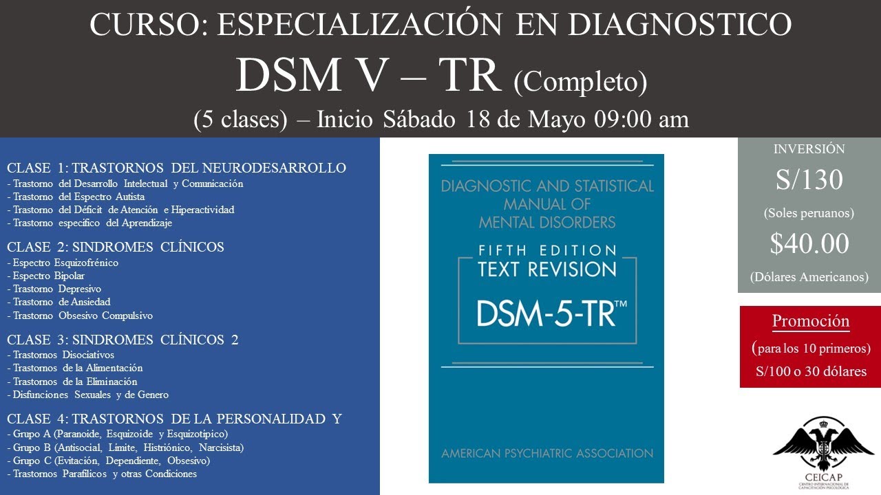 CLASE 11: INTRO - DSM V - TR