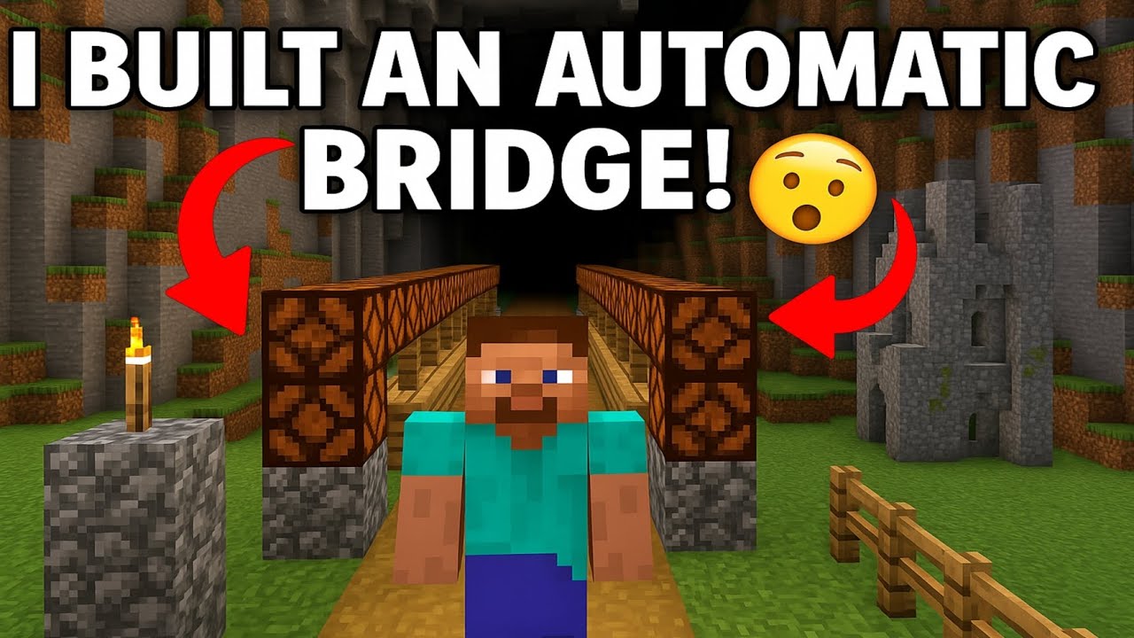 I Built an Epic Automatic Redstone Bridge in Minecraft! ⚡️🔨 
