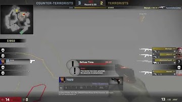 CS GO: Insane 10 Seconds Ninja Defuse!