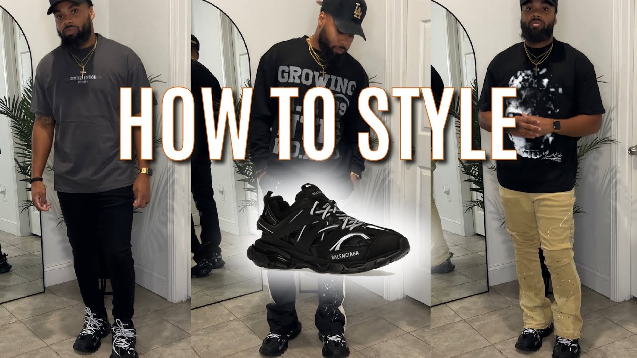 HOW TO STYLE BALENCIAGA TRACK SNEAKER ( On foot review + outfit ideas ...