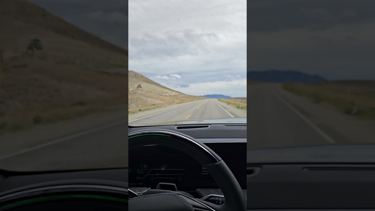 IQL w/ Travel Trailer.  Super Cruise in windy Wyoming. Highway 287.