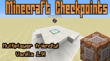 [MineCraft 1.13.2+] Vanilla Checkpoints/Bookmarks using Command Blocks!