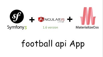 Symfony3.2 & AngularJs1.6 - football WebApp - Episode 7 - Integrating MaterializeCss