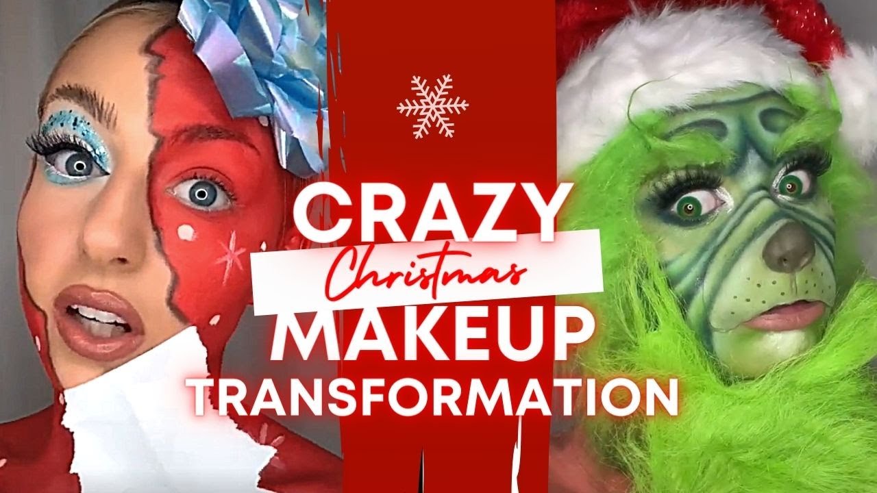 CRAZY CHRISTMAS CHARACTER FANTASY MAKEUP Tutorials Best Makeup