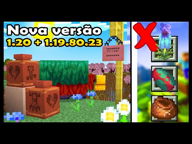 saiu a nova versão do Minecraft 1.20.40 😱 #Minecraft #minecraftmidiaf