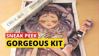 I LOVE HER! | Sneak Peek Oraloa Diamond Painting Kit Unboxing | The Moon Girl by Rosalyna