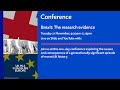 Brexit the research evidence conference