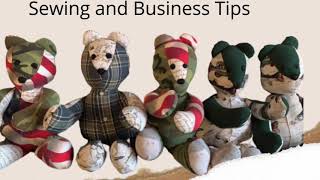 Memory Bear made from button and collar shirt #sewing #fridaysews