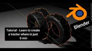 Tutorial | Create a wheel in 9min tractor wheel Blender 3d animation