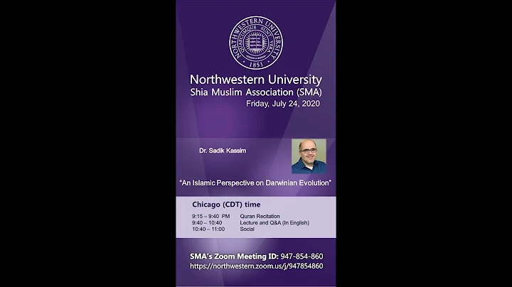 #SMA_Talk. Sadik Kassim, An Islamic Perspective on...