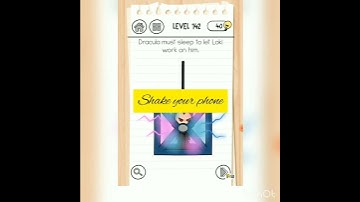 brain test 3 level 142 Dracula must sleep to let loki work on him