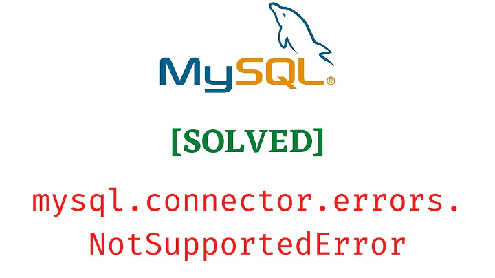 [SOLVED] Authentication plugin 'caching_sha2_password' is not supported || MySQL Python connector