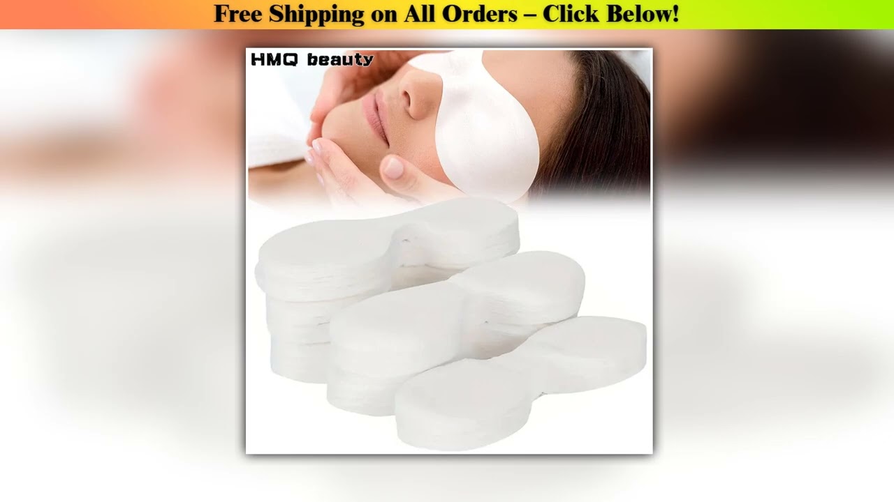 100pcsbag Disposable Eye Mask Paper Ultrathin Natural Cotton Eye Care Patches for Women Spa Eye Cov