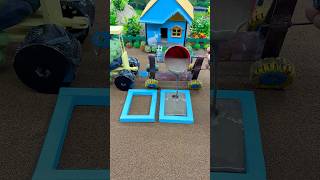 🚜🔥 Real Working Mini Tractor Cement Pillar Making Machine #shorts #youtubeshorts