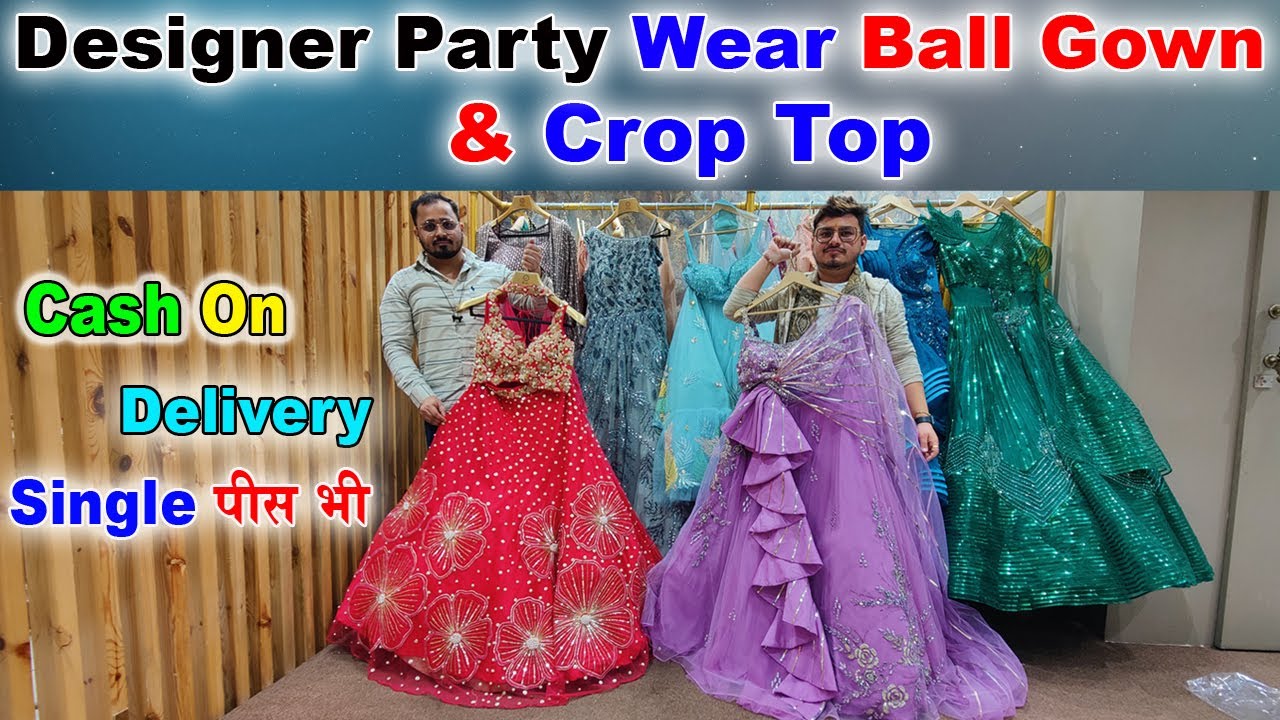 1000₹ वाला पीस ₹250 में Mix lot of evening gown in ulhasnagar wholesale  market evening gown factory - YouTube